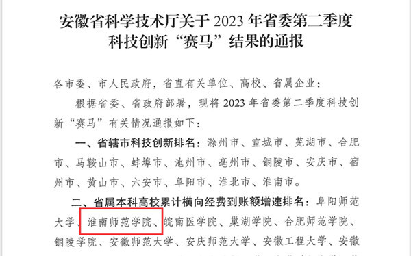 淮南师范学院:加强横向课题研究米乐M6 米乐 校地合作硕果累累(图1) 淮南师范学院:加强横向课题研究米乐M6 米乐 校地合作硕果累累(图1)